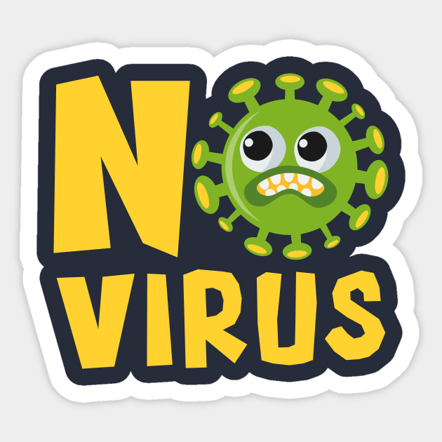 no virus covid 19 Sticker by Lani3M